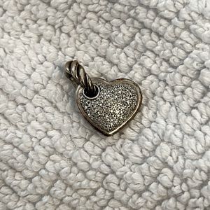 David Yurman Pave Diamond Heart Charm